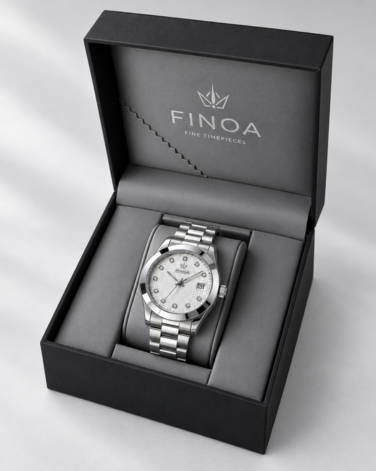 FINOA Silver Apex in der Präsentationsbox