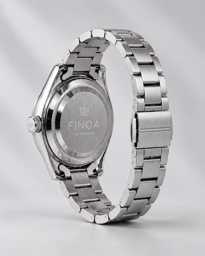 FINOA Silver Apex – Rückseite und Schließe
